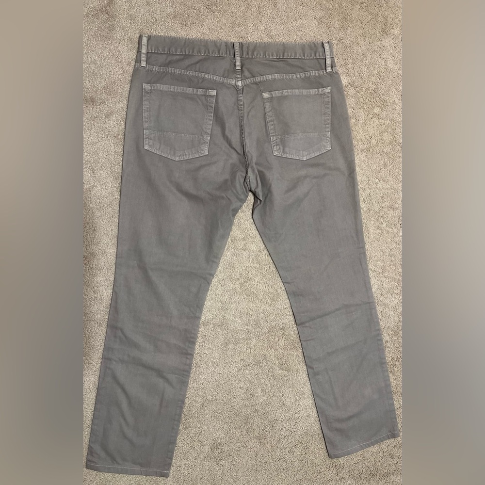 Vince Brand Men’s Rhodes Slim Straight Pewter 36x32 Pants - Picture 2 of 6